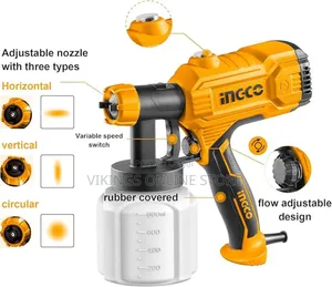 INGCO Paint Sprayer Corded Spray Gun 450W 800ml