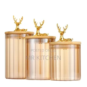 Unquie Food Storage Glass Jur