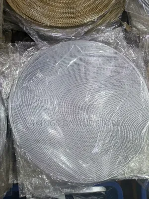 Silver Round Place Mats 38cm