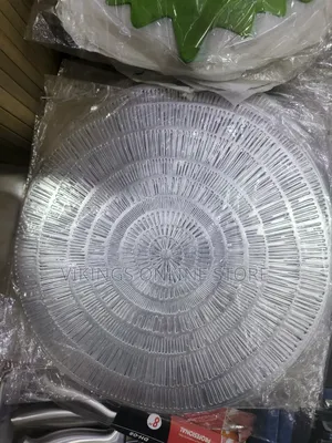 Silver Round Place Mats 38cm