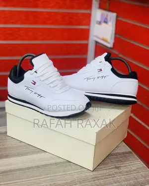 Original Unisex White Tommy Hilfiger Twlaces Sneakers