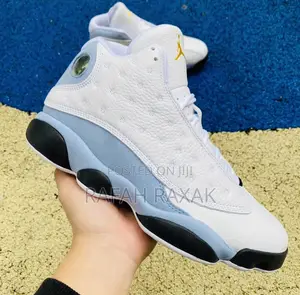 Original Air Jordan 13 Retro White/Blue/Grey Sneaker