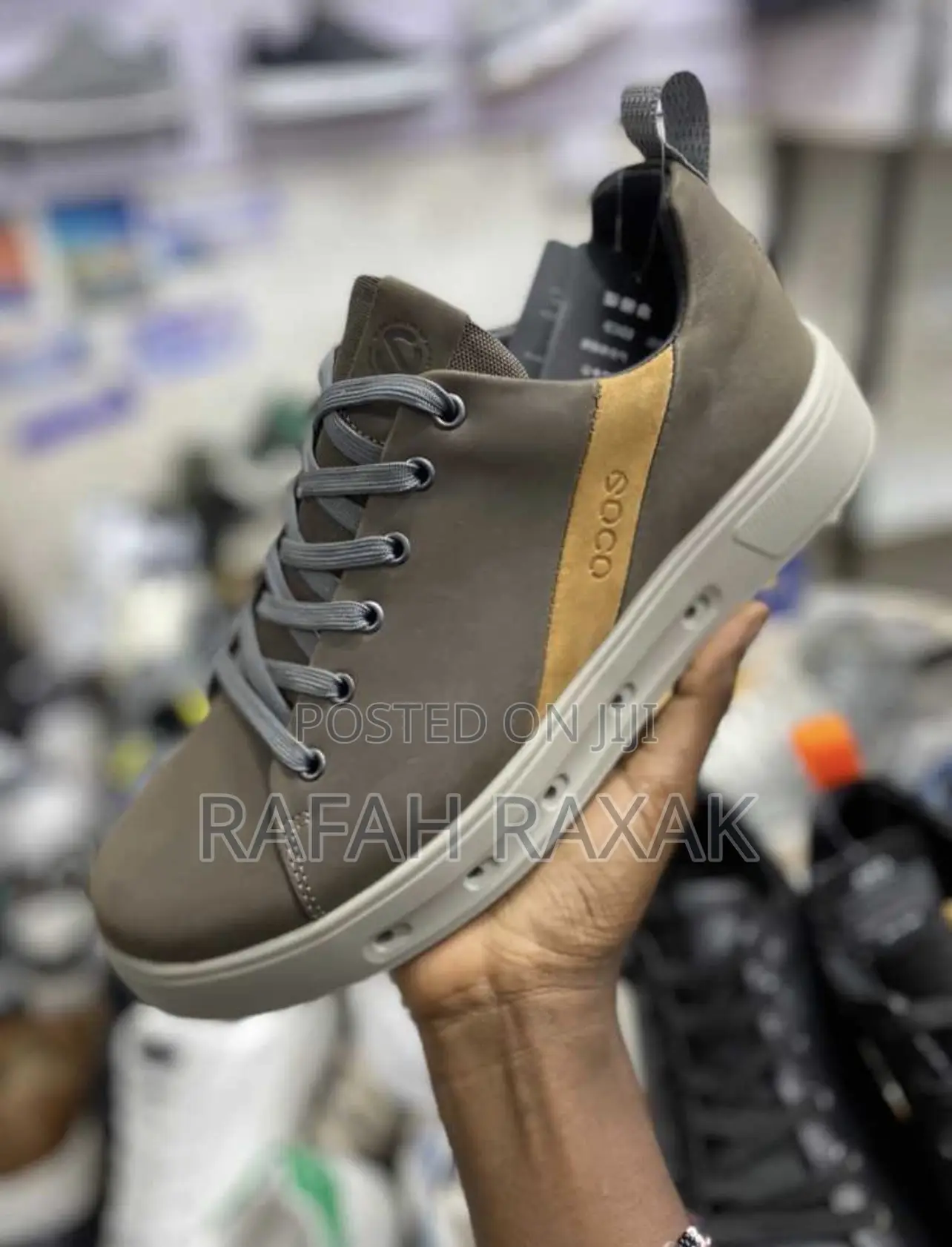 Original Men’S Brown Casual Ecco Leather Sneakers