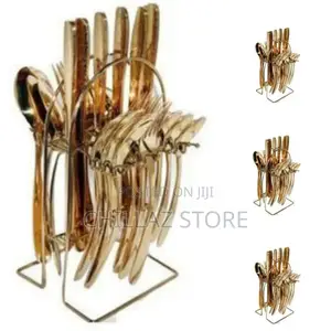 Gold Cutlery Holder