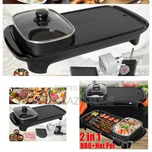 Electric 2 in 1 BBQ Hot Pot