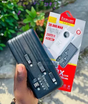 EXCELLENT Power Bank 20000 Mah With 4 Wire