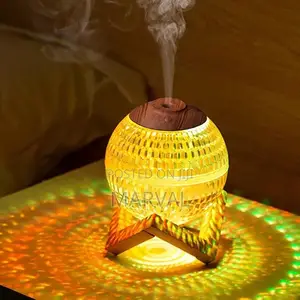 Mini Crystal Humidifier Ball With Colorful Table Lamp