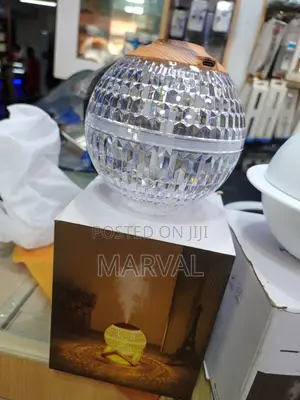 Mini Crystal Humidifier Ball With Colorful Table Lamp