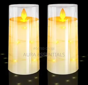 LED Candles With String Lights