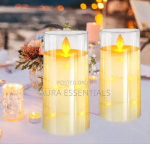 LED Candles With String Lights