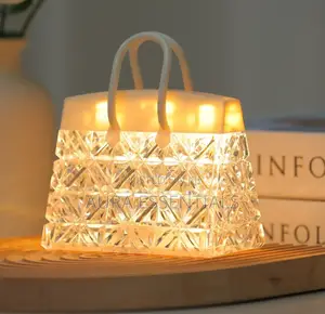 1pc Crystal Transparent Small Bag Night Light Lamp
