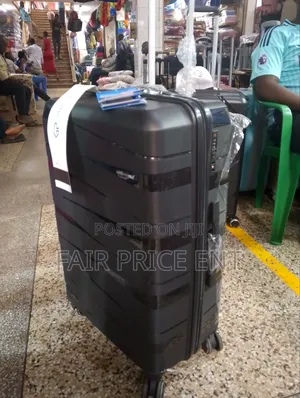 Pure Rubber Plastic Suitcases. Large. ( Black)