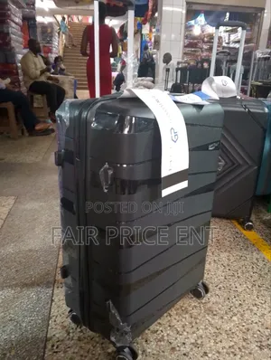 Pure Rubber Plastic Suitcases. Large. ( Black)