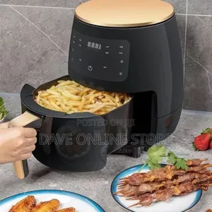 6litre/ 6L Free Oil Healthy Air Fryer - Black,Green