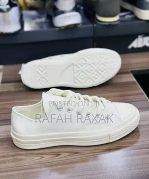 Original Off-White Leather Converse All Star Chunk Taylor