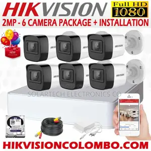 6 Channel CCTV Camera Kit