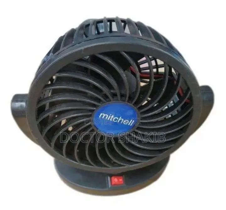 Plastic Black New Mitchell Single Car Fan