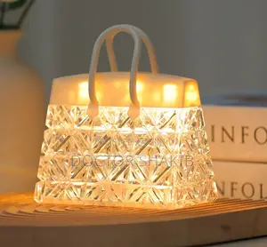 1pc Creative Acrylic Handbag Night Light Candle