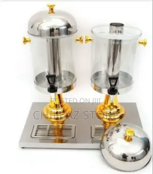 Glass Double Juice Dispenser