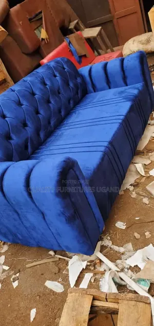 2 Sitter Sofa Seat in Blue Colour