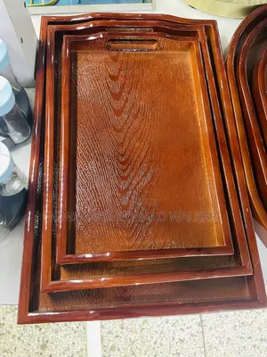 3pc Set of Multi-Functional Bamboo Trays Both Square/Round