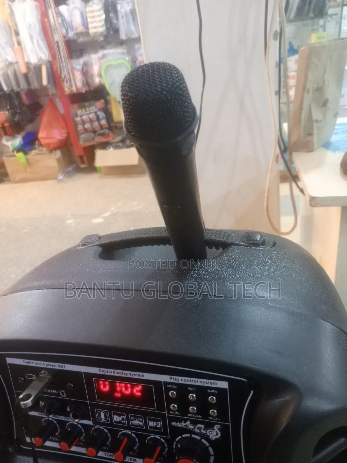 Amplified Bluetooth Speaker + Microphones