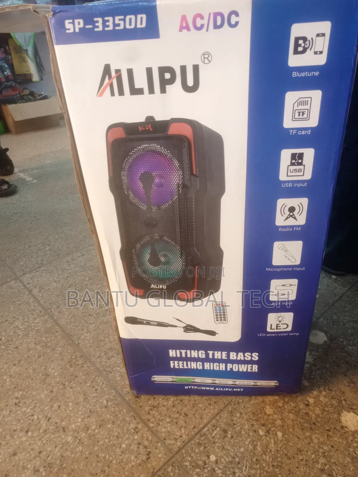 Alipu Rechargeable Bluetooth Speaker +Microphone
