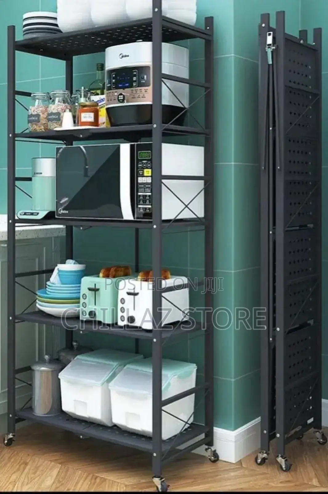 Metallic Kitchen Storage Rack