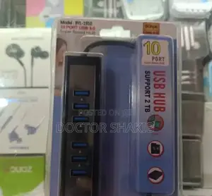 10 Ports High Speed USB Hub