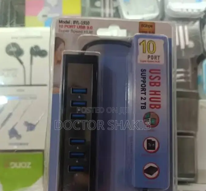 10 Ports High Speed USB Hub