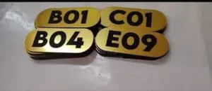 Gold Plate Room Number Labels
