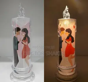 Craft City Couple Led Candle