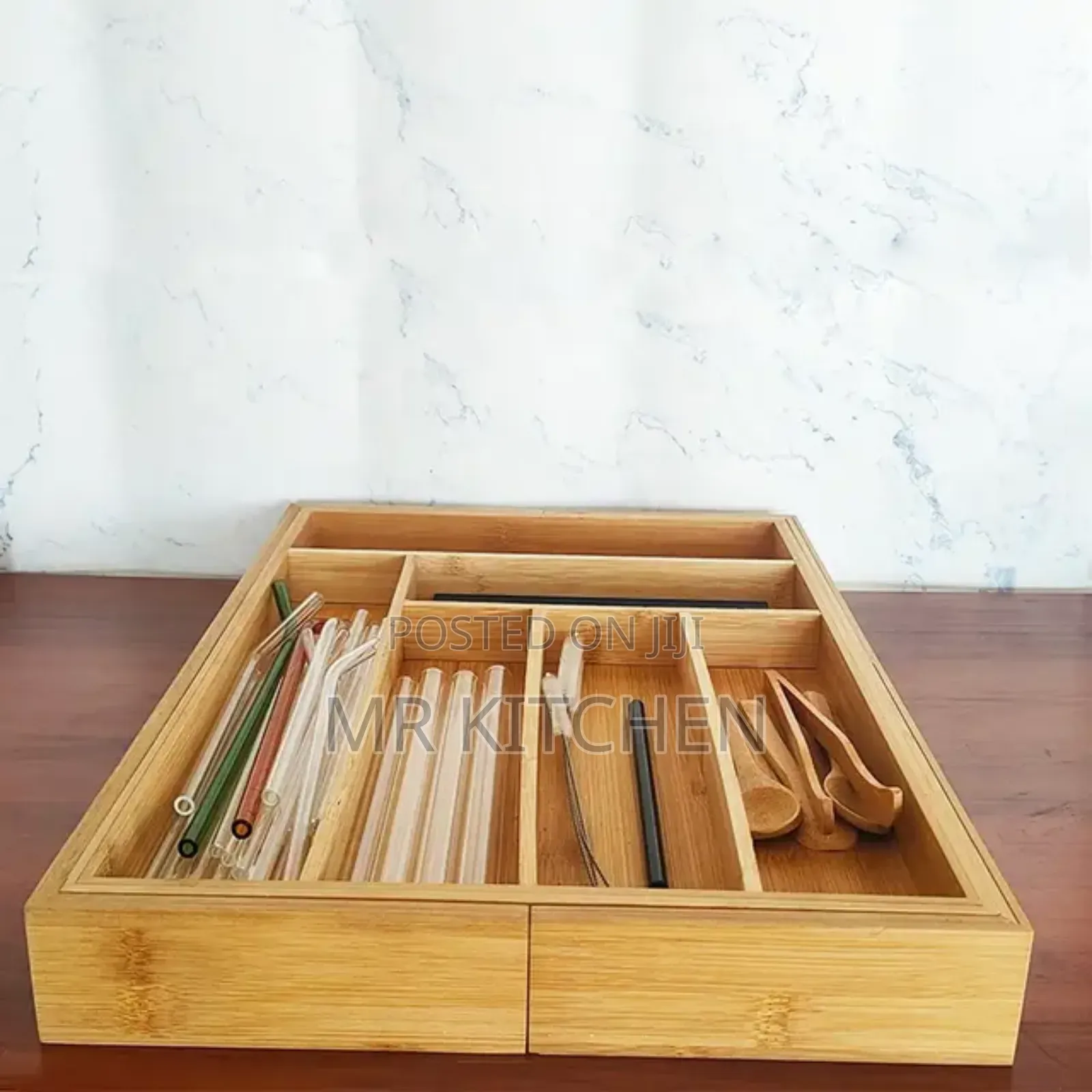 Wooden Cutlery Organizer