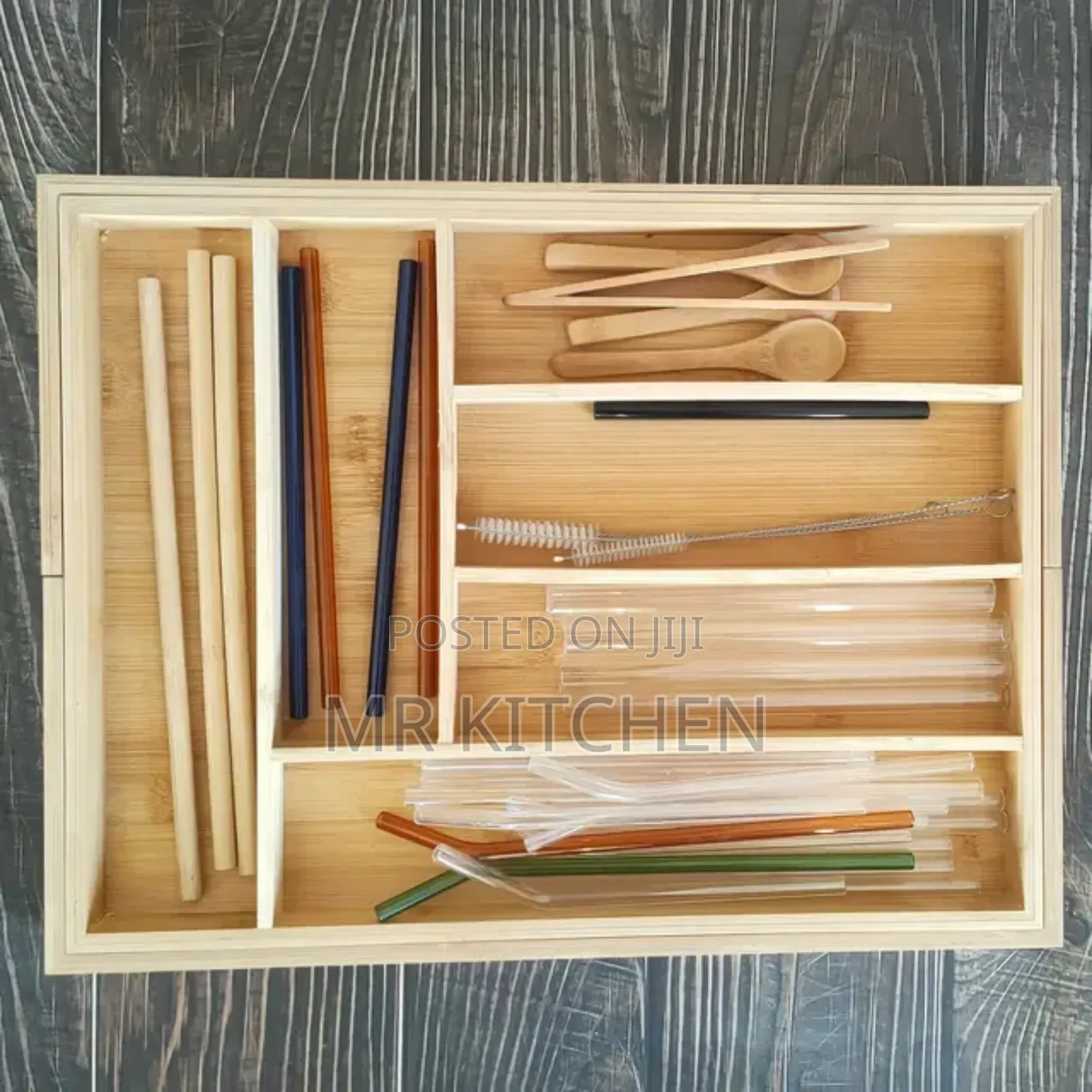 Wooden Cutlery Organizer