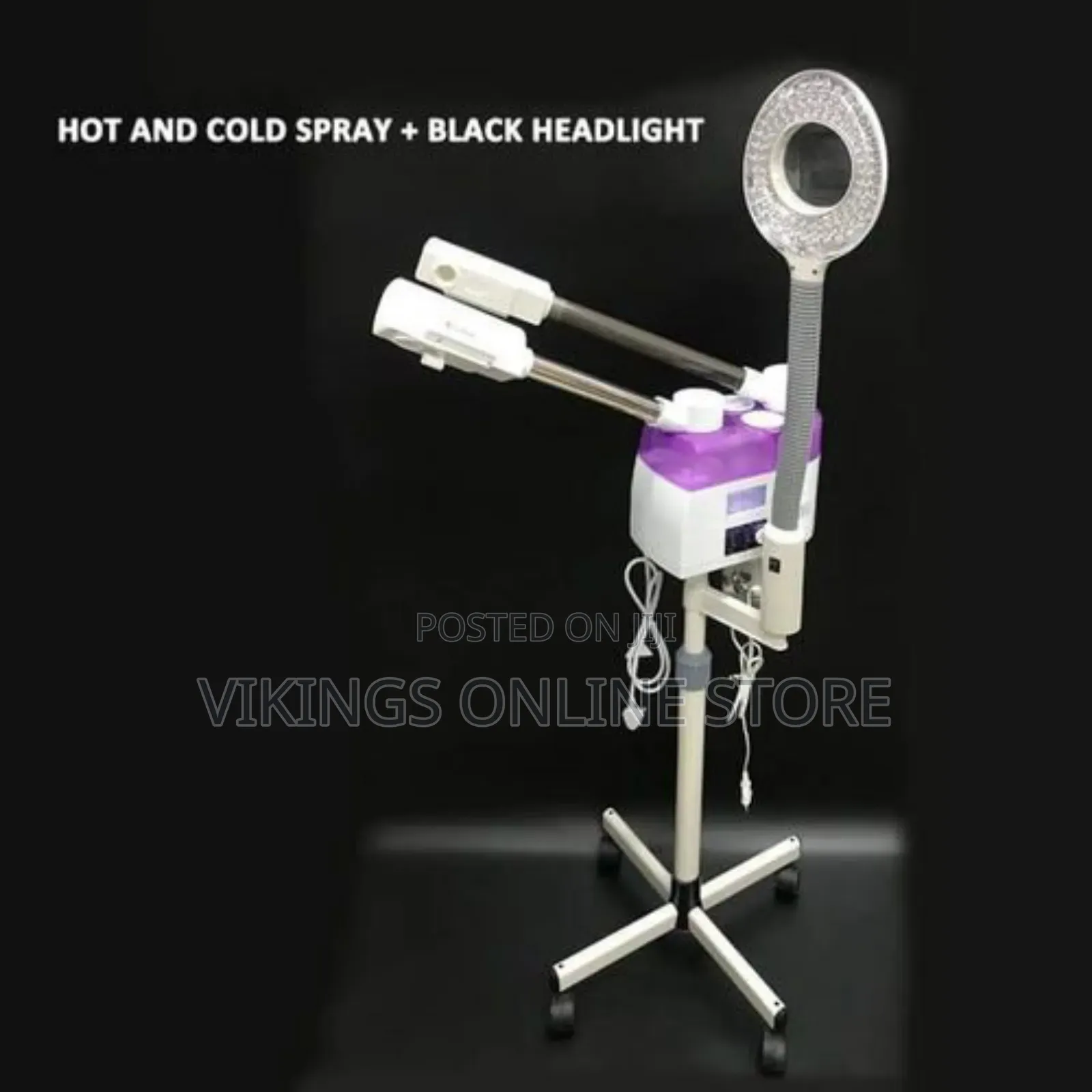 3 in 1 Hot and Cold Two Spray Heads Vaporizer Face Steamer