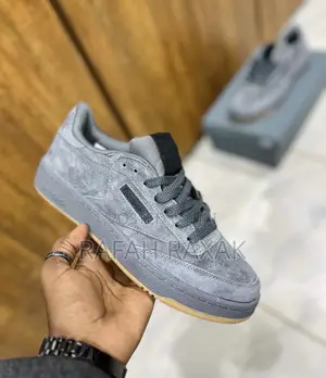 Original Grey Suede Reebok Club C 85 Vintage Sneakers