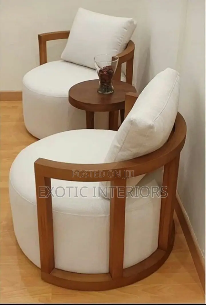 Wooden Chairs With a Table Call