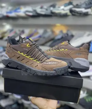Original Brown Men’S CATERPILLAR Casual Leather Sneakers