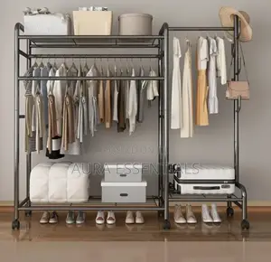 Clothing Rack Storage Metal Clothing Rack
