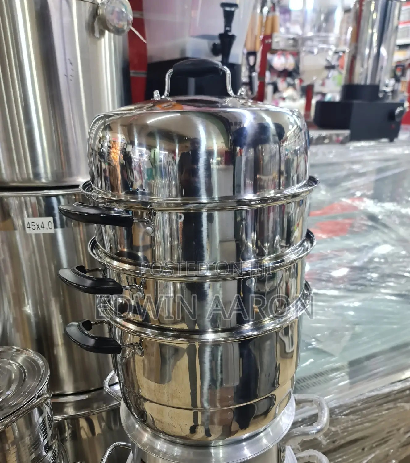 3 Layers Stainless Steel Steamer Cook Pot