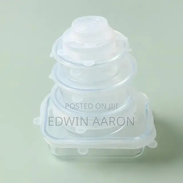 6 PCS Reusable Silicone Food Covers