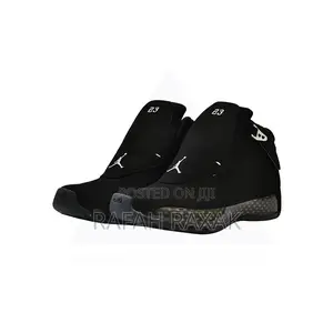 Original Triple Black Air Jordan 18 Retro Sneaker
