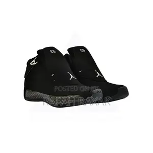 Original Triple Black Air Jordan 18 Retro Sneaker