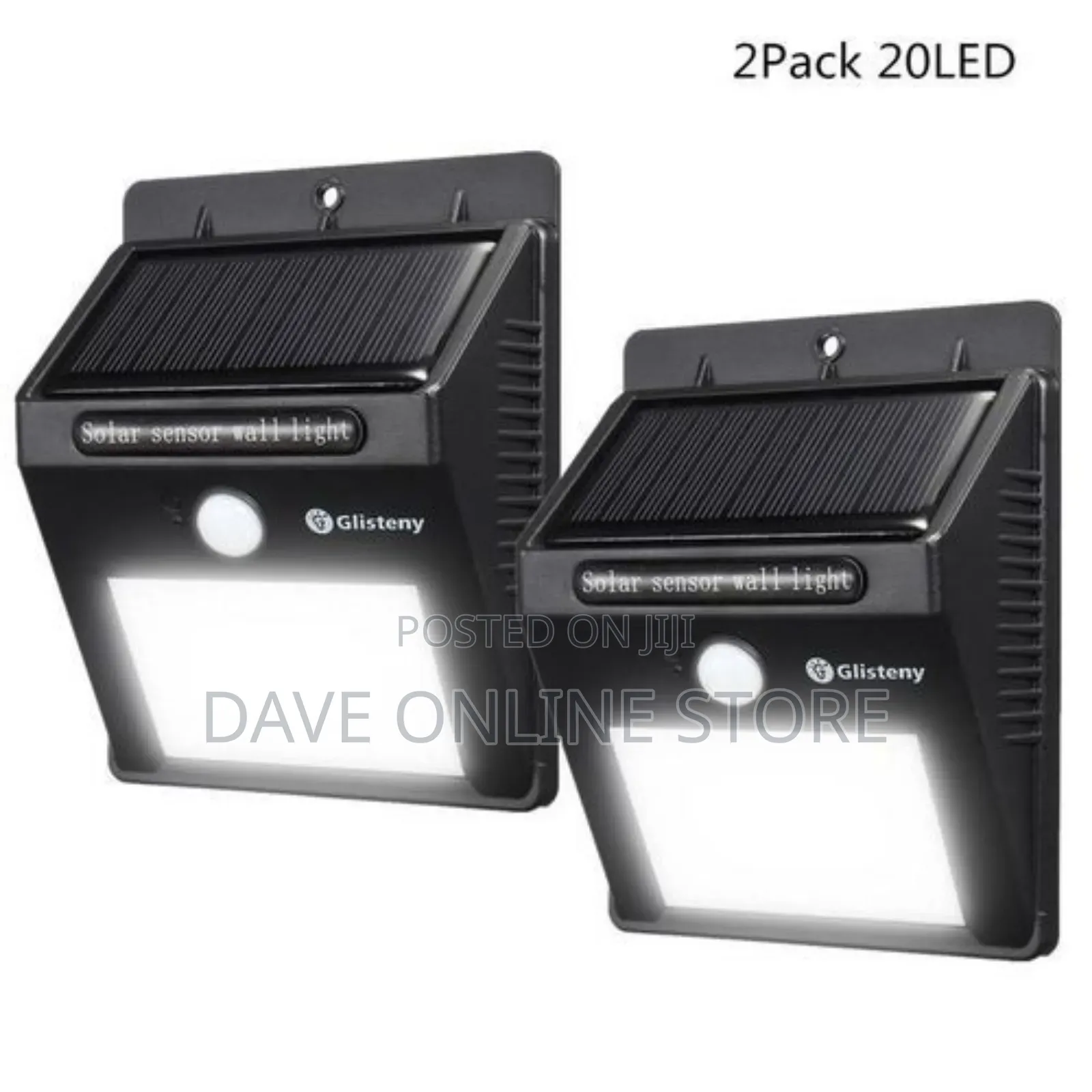 20LEDS Solar Panel PIR Motion Sensor Wall Light-