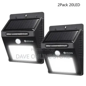 20LEDS Solar Panel PIR Motion Sensor Wall Light-