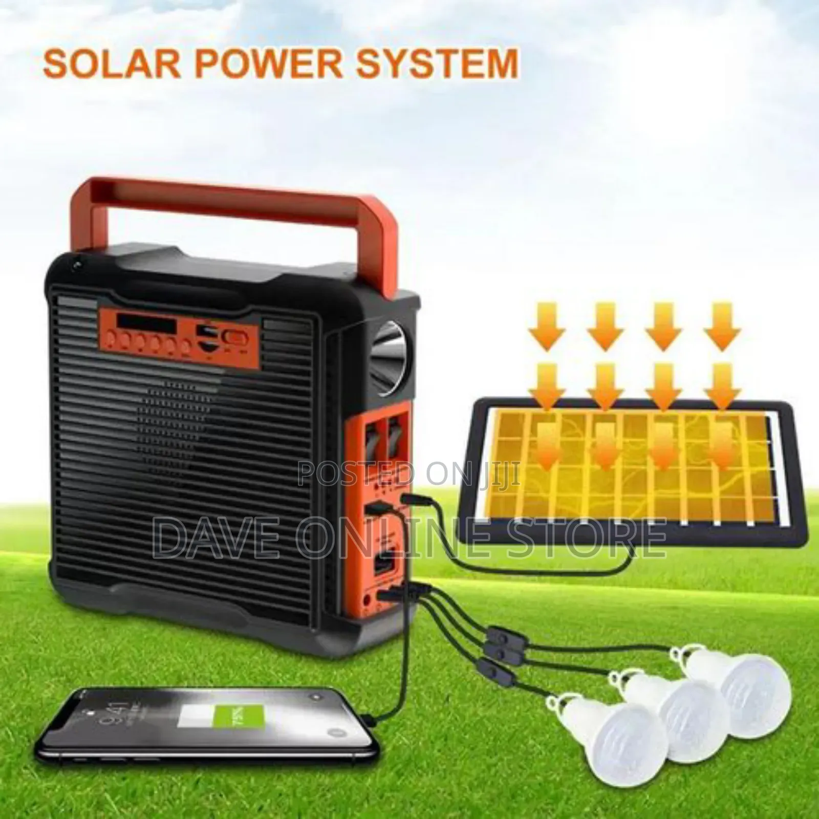 EASY POWER Mini Solar Lighting System With Radio Usb Cable