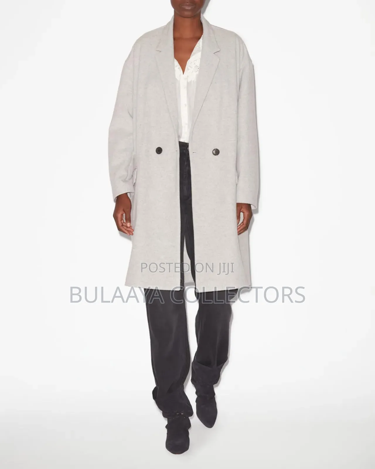 Ulysses Three-Quarter Length Wool Blend Coat Japan Imported