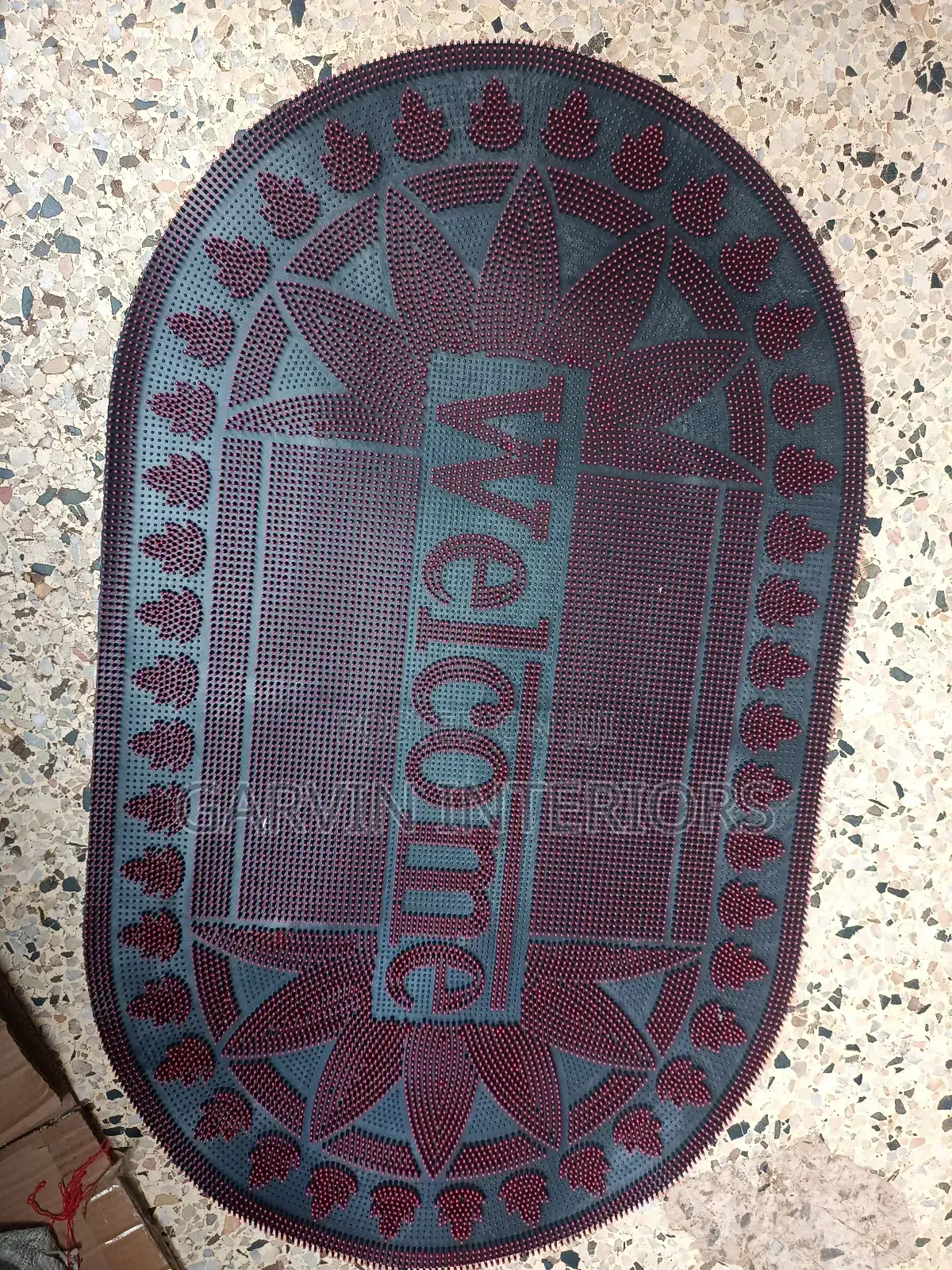 Welcome Rubber Oval