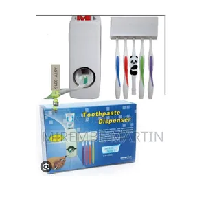 Wall Mounted Toothbrush and Toothpaste Dispenser.