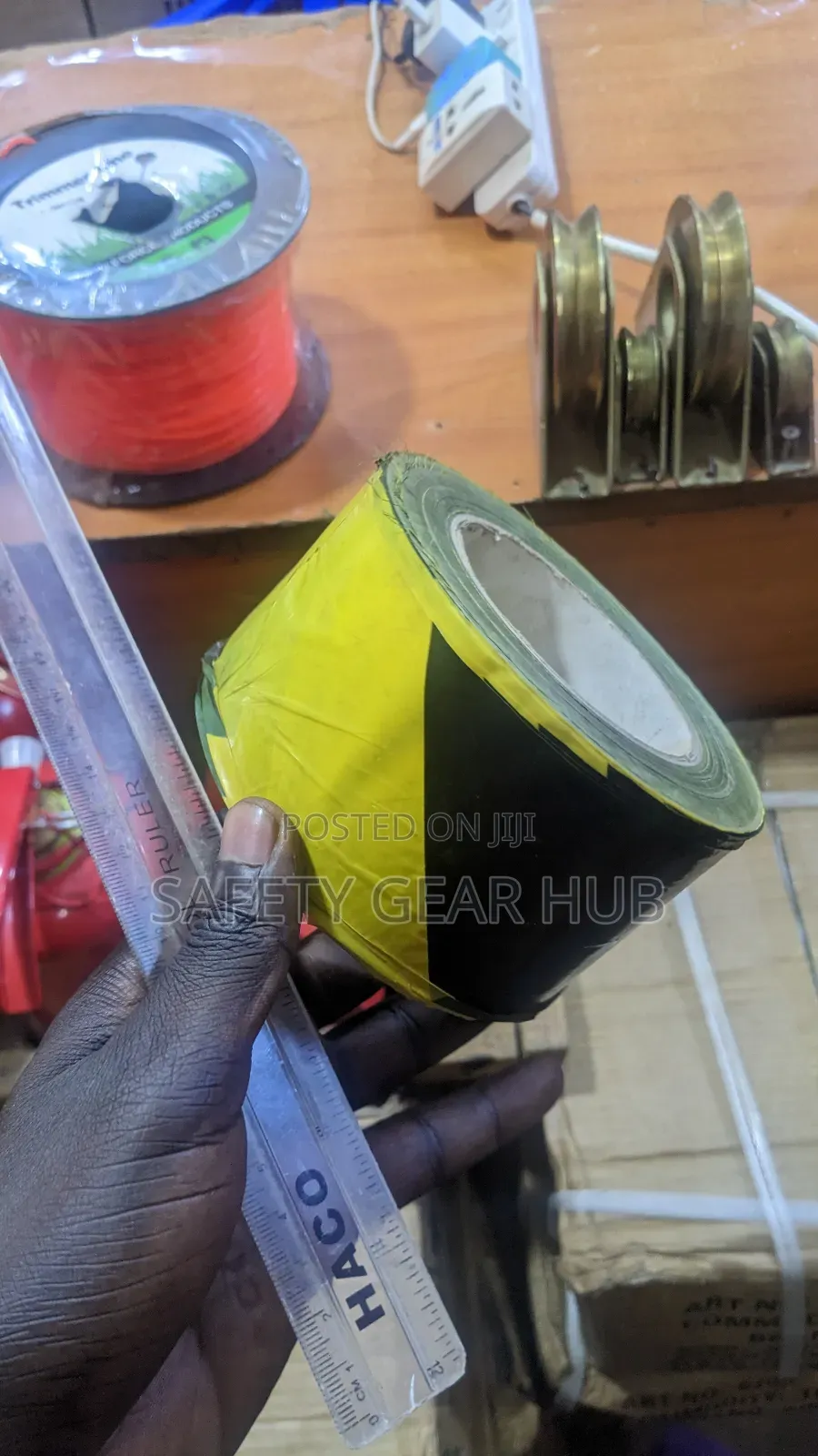 Yellow Black Caution Tape 300m